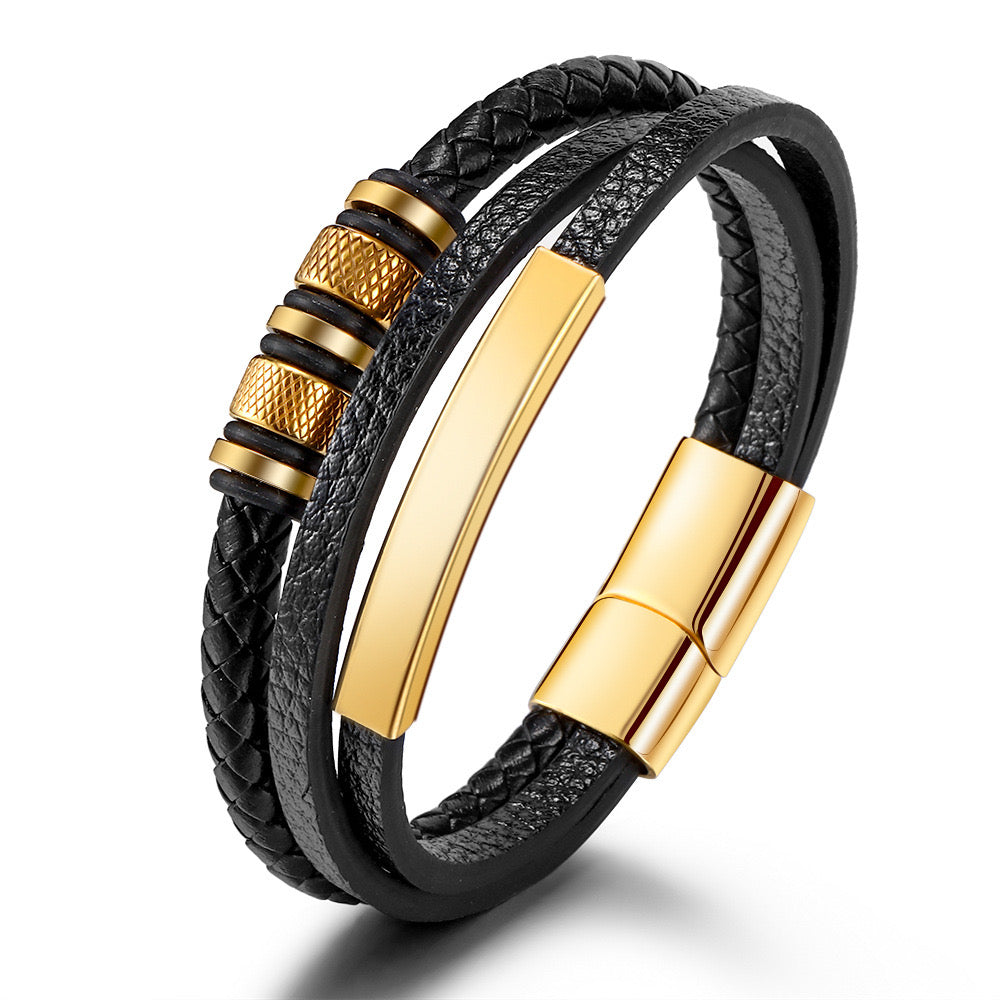 Fern Leather Bracelet